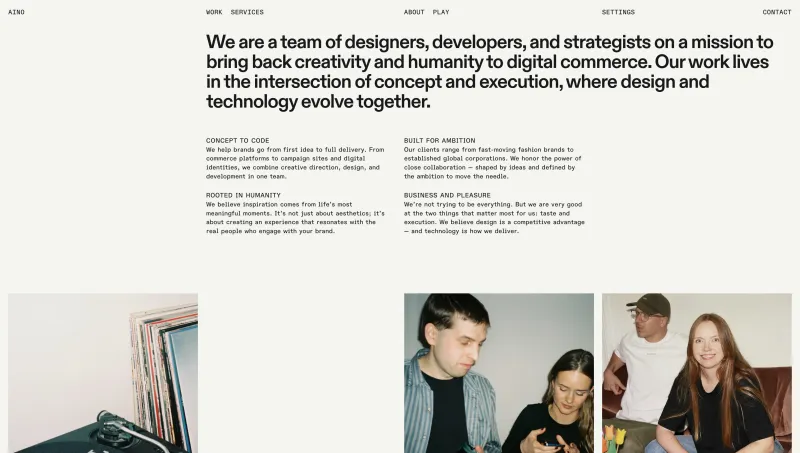 Aino — Design & Technology Agency