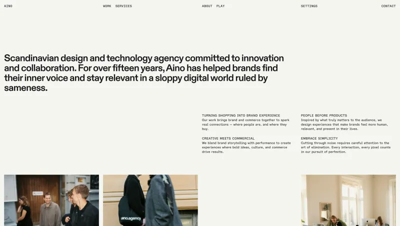 Aino — Design & Technology Agency