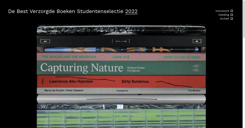 De Best Verzorgde Boeken Studentenselectie
