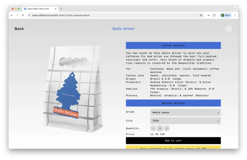 expe coffee
