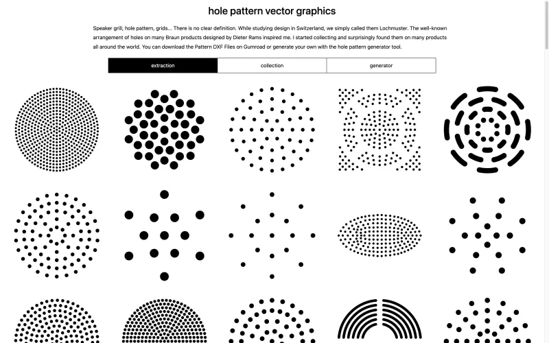 hole pattern dxf