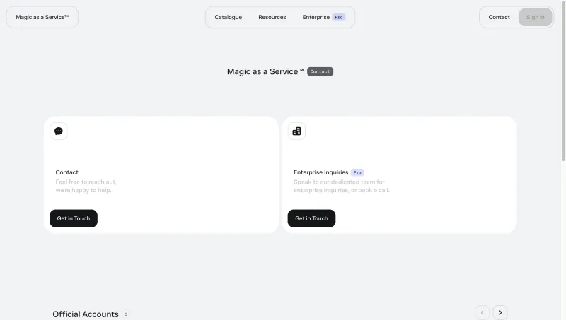 Magic as a Service™