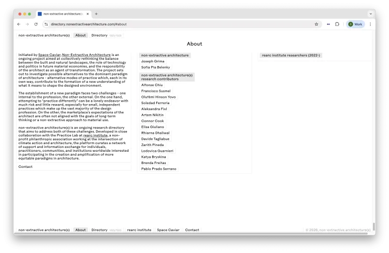 Non-extractive architecture(s)