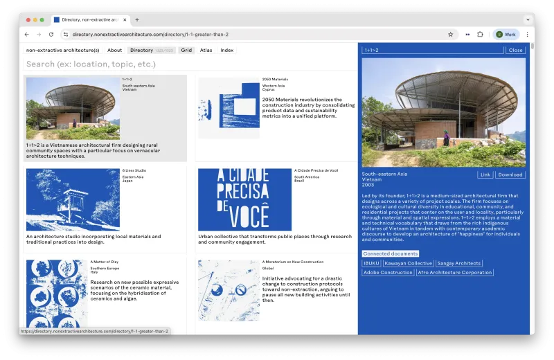 Non-extractive architecture(s)